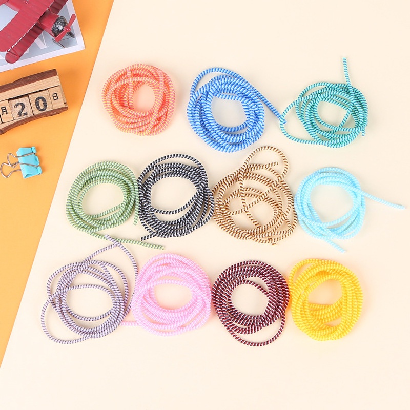 Sự Bảo Vệ Dây Lò Xo Quấn Bảo Vệ Cáp Sạc / Tai Nghe Chống Đứt 1.4m
