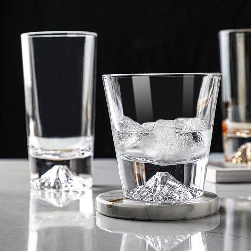 Gf Cốc Thủy Tinh Uống Rượu/Cà Phê/Sữa/Bia/Cà Phê/Trà/Cà Phê/Sữa/Bia/Sữa/Cà Phê Hình Ngọn Núi Fuji