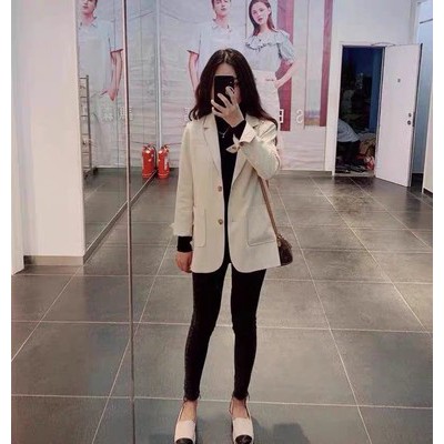 (Hàng Đẹp)Ảnh thật 4 hình cuối-HC098.Áo blazer phong cách Hàn Quốc chanh xả | BigBuy360 - bigbuy360.vn