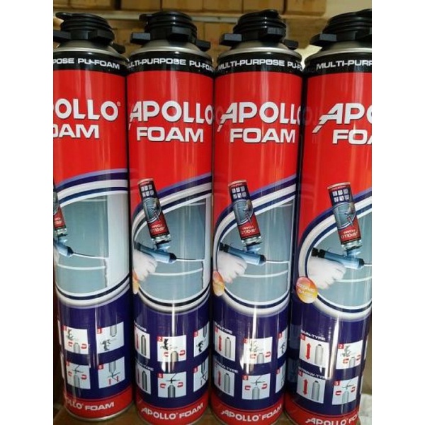 Keo Bọt Trương nở trám tường bê tông khe hở Apollo Foam 750ml chính hiệu