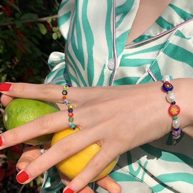 Nhẫn đính hạt phong cách Hàn Quốc xinh xắn cho nữ