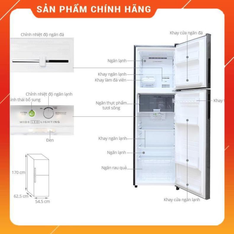 [ CHÍNH HÃNG ] SJ-X281E-SL | SJ-X281E-DS | Tủ lạnh Sharp Inverter 271 lít (Hàng chính hãng, bảo hành 12 tháng)