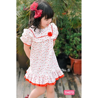 🍧🍧🍧 Váy đầm vải thô hoa nhí cho bé gái cực xinh 🥰