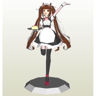 Mô hình giấy anime girl Chocolet [Nekopara (Cats Paradise)]