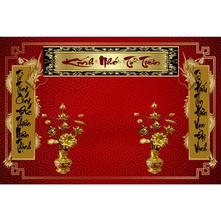 Tranh dán tường 3D Phòng thờ thờ 80cm*1m2