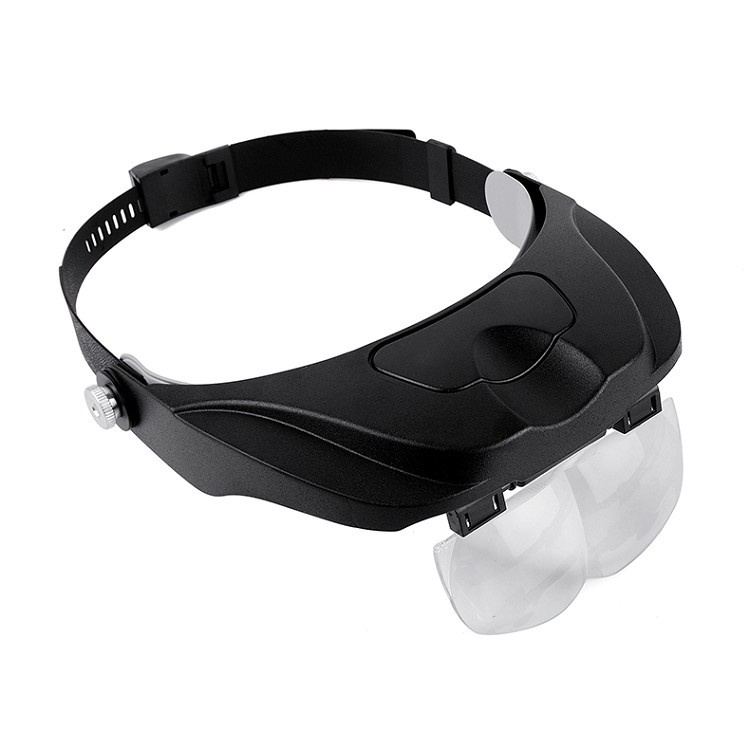 Kính lúp đeo đầu có đèn 4 thấu kính phóng đại 1.2x-3.5x dễ dàng thay thế MV-F