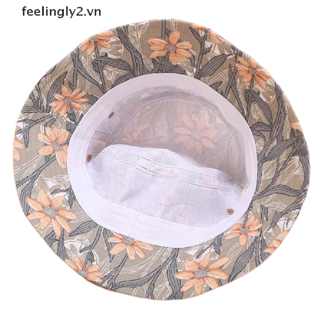 Mũ bucket Hai Mặt Họa Tiết Hoa Xinh Xắn Thời Trang