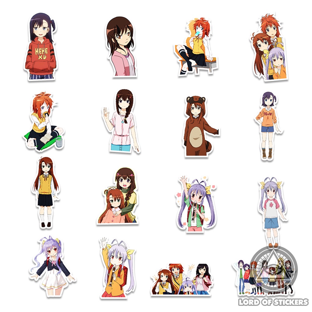 Set 50 Hình Dán Non Non Biyori Sticker Anime Manga Cute Chống Thấm Nước Trang Trí Mũ Bảo Hiểm, Ván Trượt, Laptop, Sổ, Xe