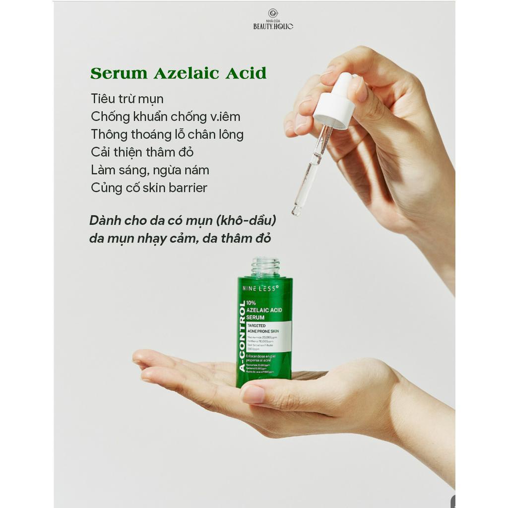 Serum cho da mụn, thâm nám NINELESS AZELAIC ACID và NIACINAMIDE