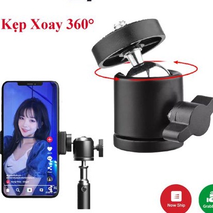 Bi cầu Q29 xoay 360 độ đa năng (dùng làm giá đỡ điện thoại livestream gắn với chân 2.1m,....)