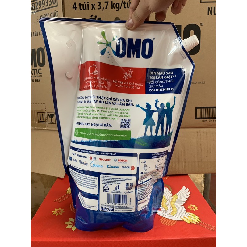 Nước giặt OMO Matic Bền Đẹp Máy giặt Cửa Trước 3,6kg