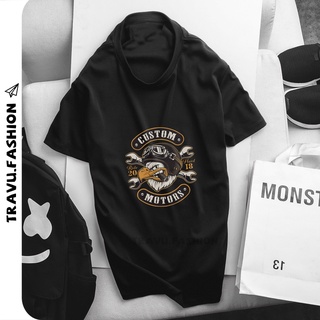 Áo phông nam đẹp❤️ Freeship 50K❤️ áo ngắn tay cổ tròn in Custom Moto GZ316