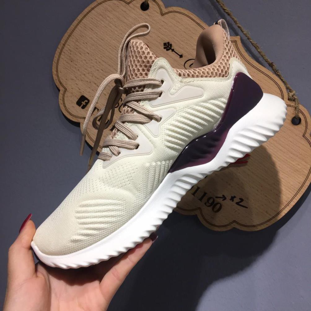 [ Giá CTV + Full box ] Giày alphabounce kem gót tím