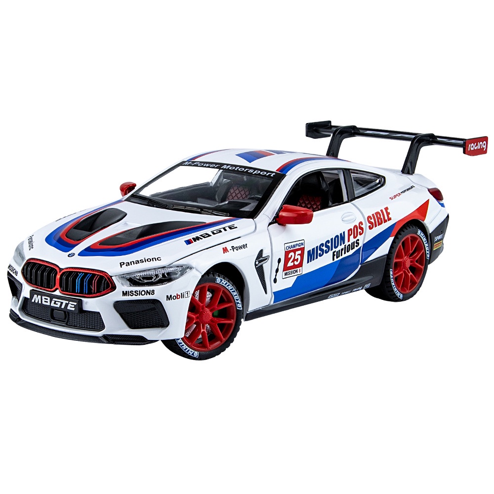 Mô Hình Xe Hơi BMW M8 GTE Bằng Hợp Kim Tỉ Lệ 1: 24
