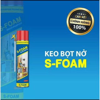 KEO BỌT NỞ S-FOAM 750ML(900G). BỊT KÍN MỌI KHE HỞ.