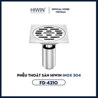Phễu thoát sàn ngăn mùi hôi inox 304 mặt gương Hiwin FD-4210