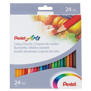 Chì màu Pentel 24 màu CAO CẤP CB8-24 hàng chính hãng 100%