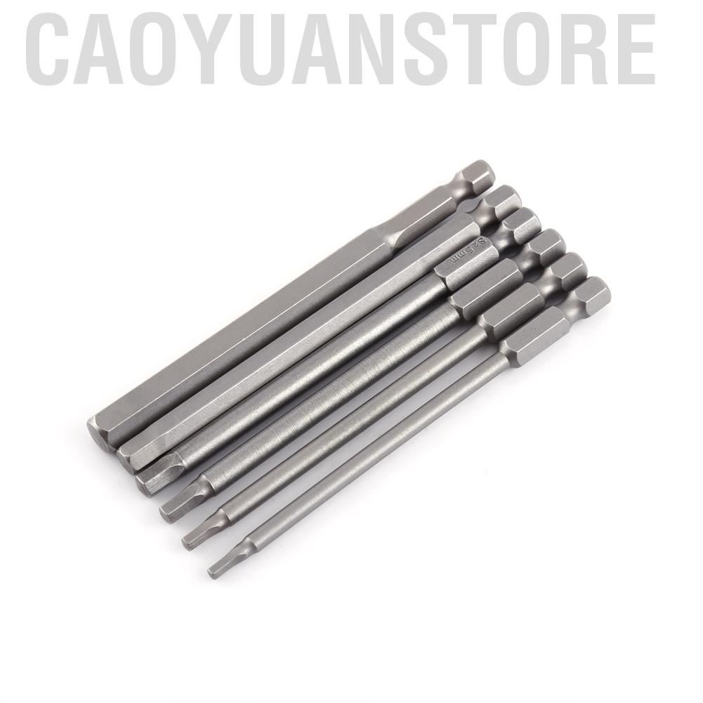 6 mũi khoan đầu lục giác 100mm h2.5-h8 1 / 4 " nối lục giác