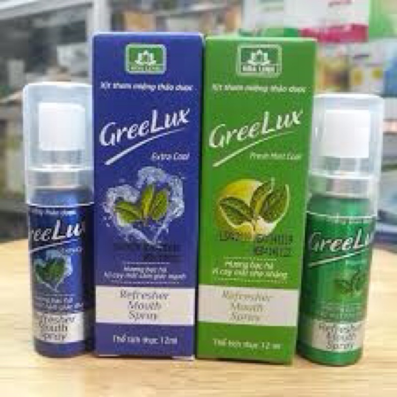Xịt thơm miệng Greelux Extra Cool Thảo Dược 12ml - Chính hãng ..(rẻ nhất)