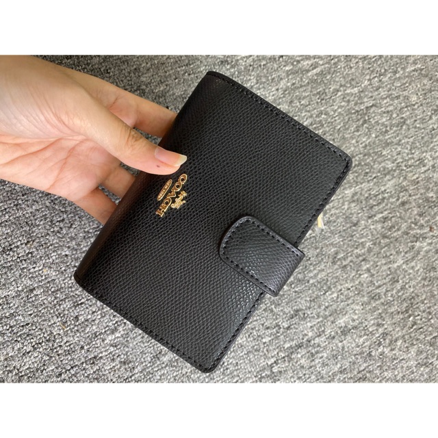 VÍ COACH DA THẬT SIZE TRUNG