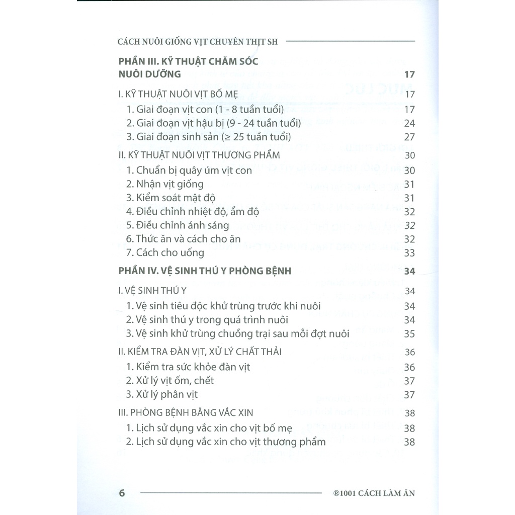 Sách - Cách Nuôi Giống Vịt Chuyên Thịt SH