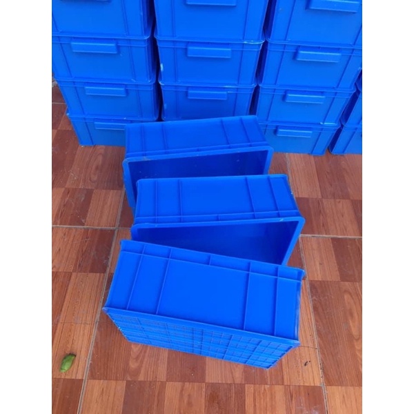 Rổ nhựa, sóng nhựa 4T cao 20cm, bày rau củ quả nhà hàng, siêu thị