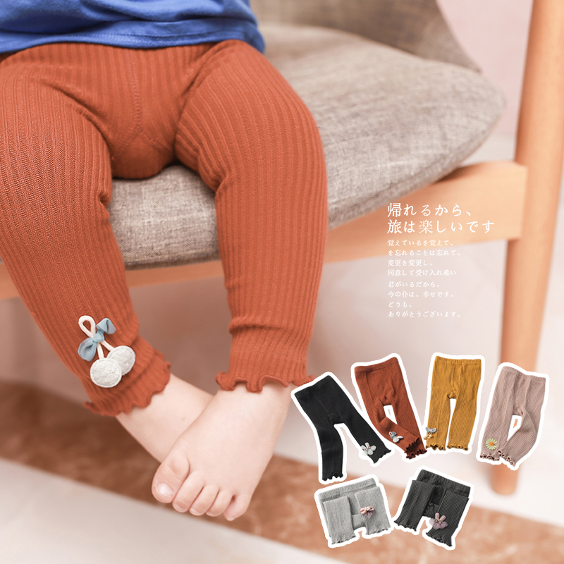 Quần Legging Kẻ Sọc Dọc Thời Trang Xuân Thu Cho Bé Gái