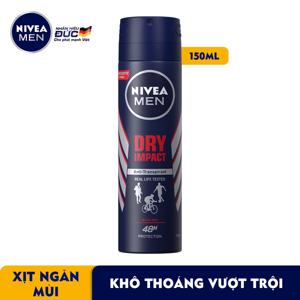 Xịt Ngăn Mùi Dành Cho Nam Mát Lạnh Nivea Men 150ml