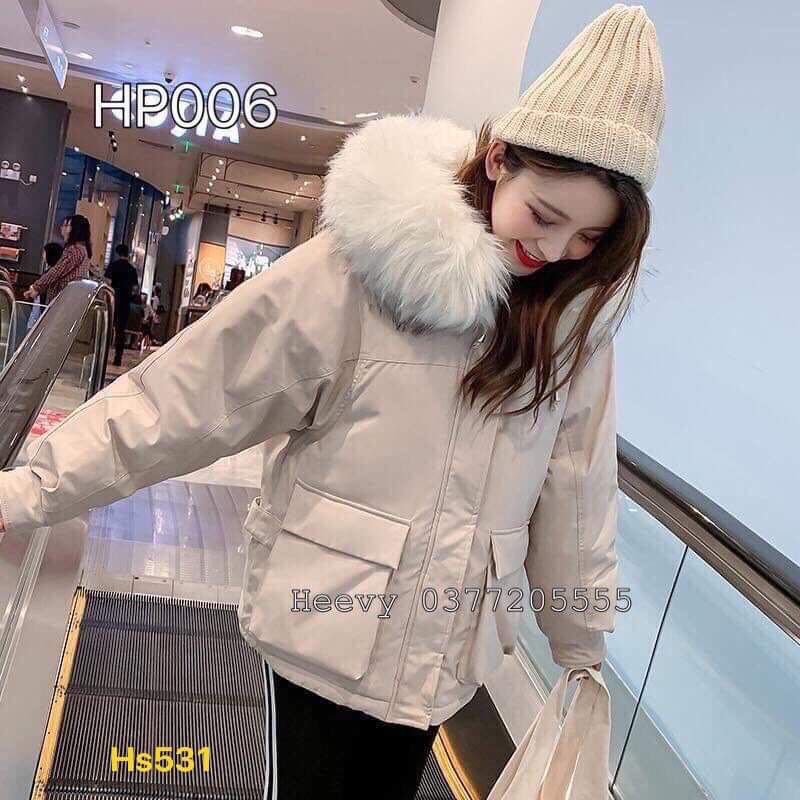 Áo khoác nữ, Áo Khoác Kaki 2 Lớp Lông Cừu Hàn Quốc - Áo Phao Siêu Dày | BigBuy360 - bigbuy360.vn