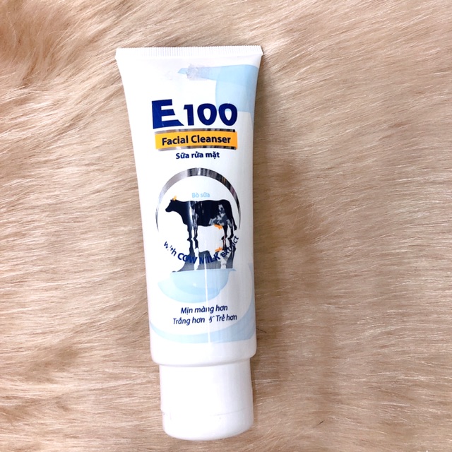 Sữa rửa mặt sạch da, sáng khoẻ Bò E100 80ml
