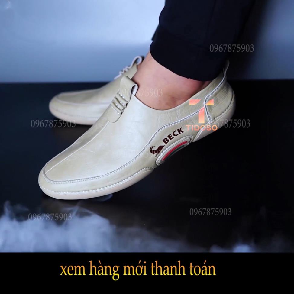 Giày Lười Nam - Giày Slip On Nam Thời Trang - Da Bò Lapan Hàng Đẹp Cap Cấp Chất Lượng Cao - Trẻ trung phá cách ';