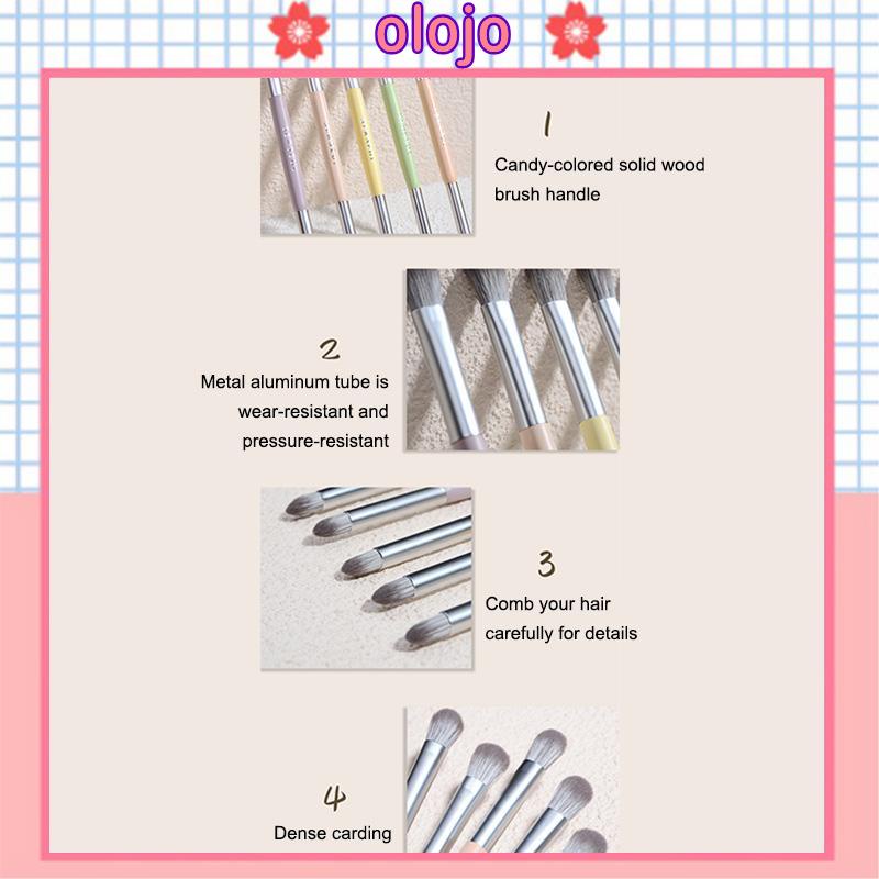 ⚜️Cọ đánh phấn mắt 2 đầu Serseul hồng pastel