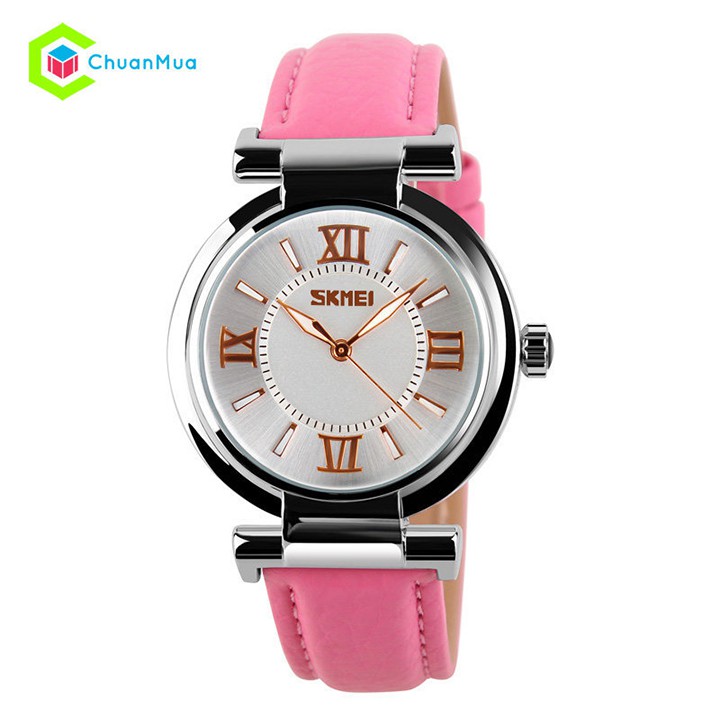 Đồng hồ Nữ Dây Da SKMEI 9075 Chống Nước 3ATM Mặt 35mm - DHA134 SK9075 | BigBuy360 - bigbuy360.vn