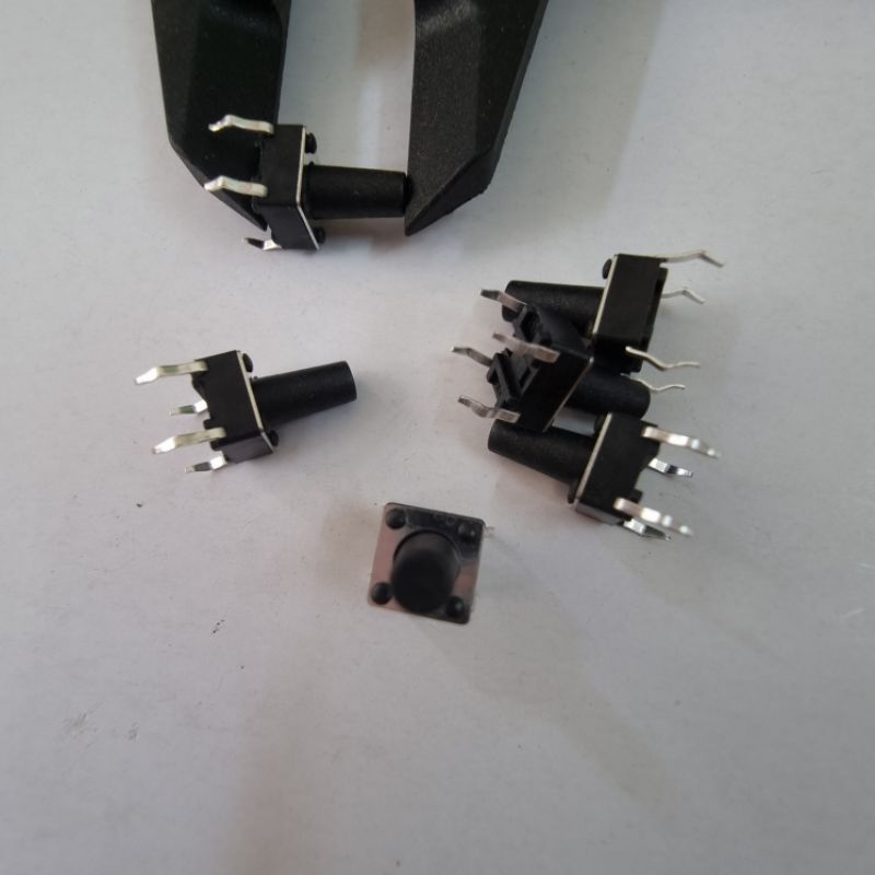 Nút Nhấn 4 Chân Vuông Đen 6x6x10mm