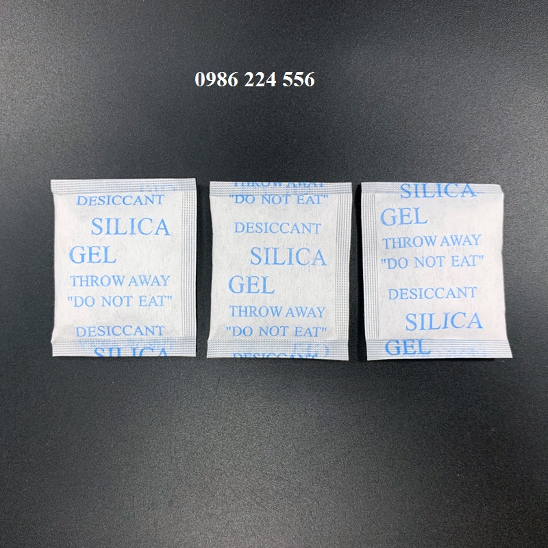 Gói hút ẩm tủ quần áo 500 grm hạt chống ẩm silical máy ảnh giày túi xách đầy đủ các loại