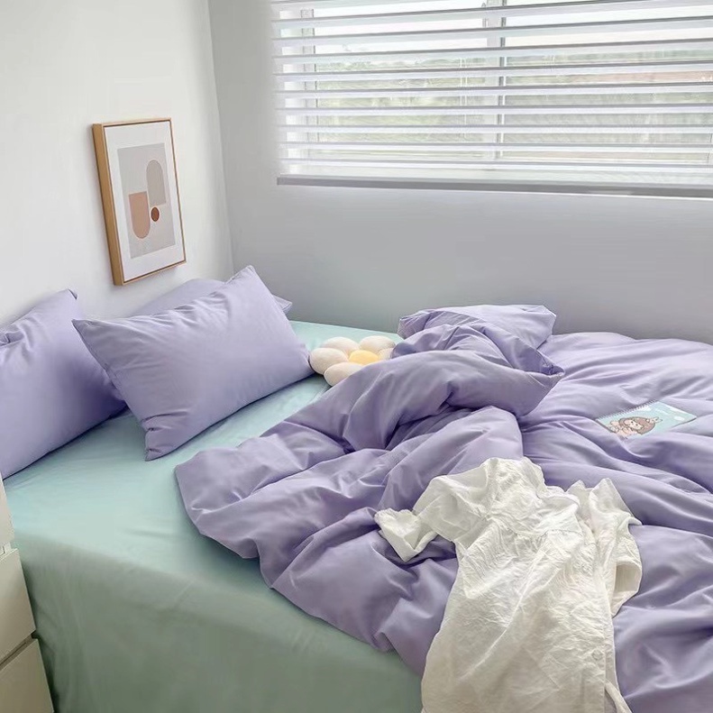 Bộ chăn ga gối Cotton Tc DUONGANH bedding phong cách pastel Hàn quốc, tone màu nhẹ nhàng nhiều màu sắc. Drap Giường Đủ K