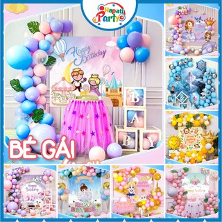 COMBO bóng trang trí sinh nhật Bong bóng trang trí thôi nôi đầy tháng - HapatiDecor
