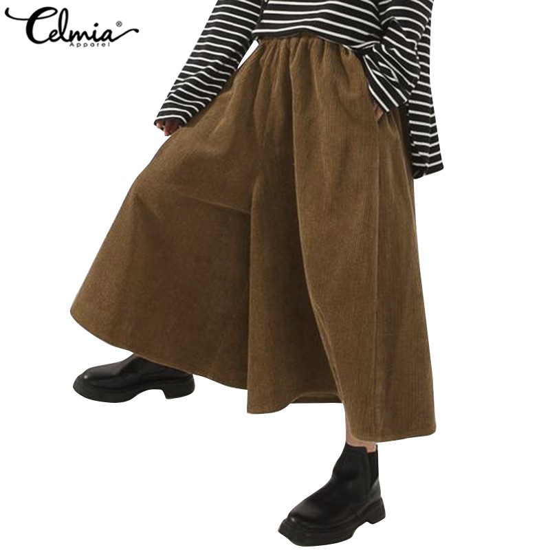 Quần ống rộng Celmia lưng co giãn tốt ng trẻ trung cho