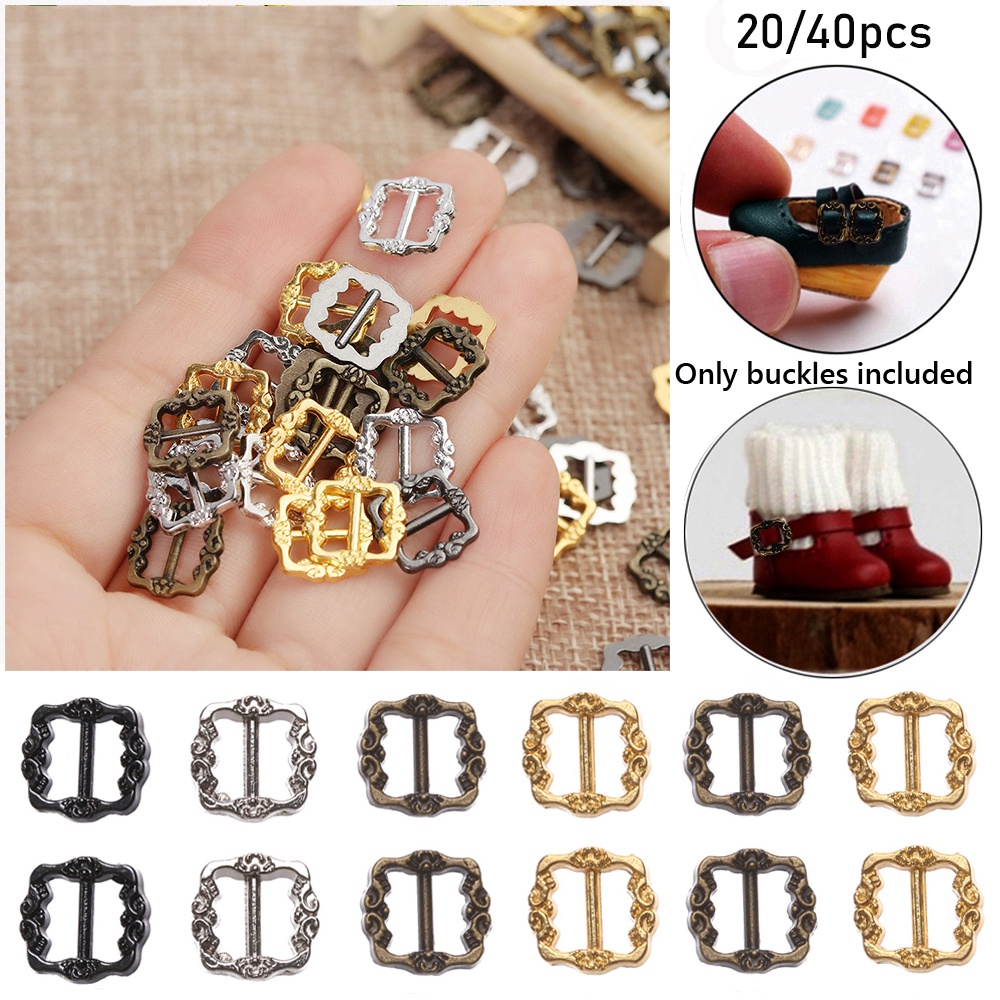Set 20/40 Nút Thắt Lưng Búp Bê 4 Màu Kích Thước 3.5mm/7mm Chất Lượng Cao | BigBuy360 - bigbuy360.vn