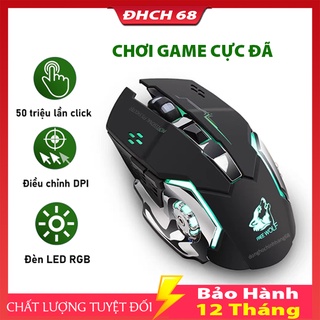 Chuột Gaming Không Dây T28 Dành Cho Game Thủ Chống Ồn Có Đèn LED Chơi Game Cực Đã Bảo Hành 12 Tháng