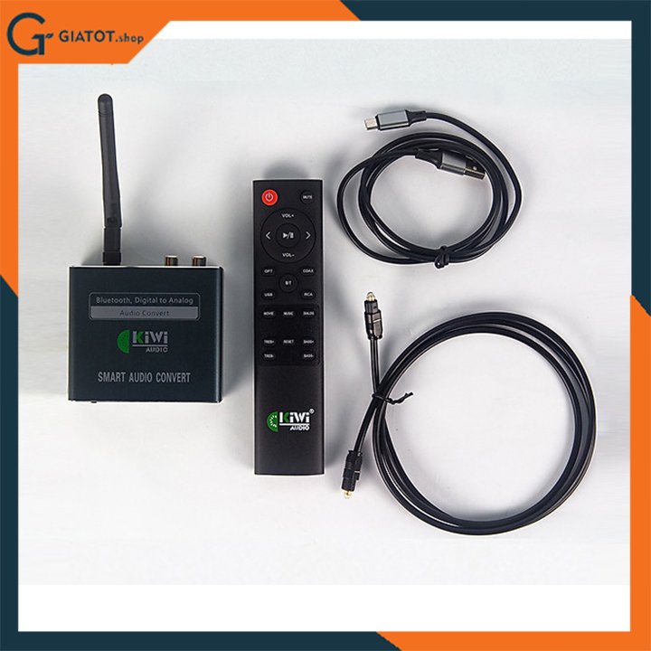 Bộ chuyển đổi âm thanh Digital sang Analog có Bluetooth Kiwi KA08