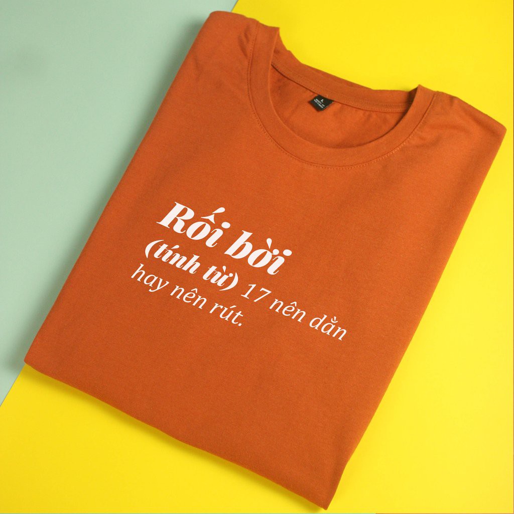 Áo thun ngắn tay unisex Chodole cho cả nam và nữ, chất liệu vải cotton in cotton 100% in chữ Rối Bời - Tết Special