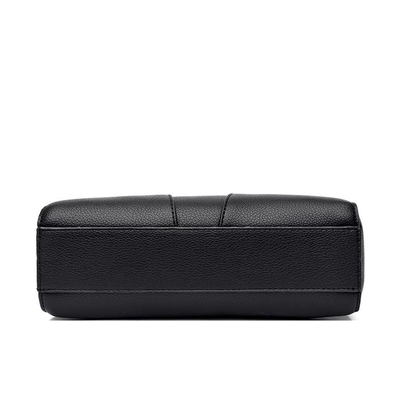 Túi Đeo Vai Hình Vuông Màu Đen Đơn Giản Có Thể Điều Chỉnh Cho Nữ