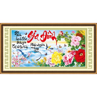 Tranh đính đá gia đình 88599