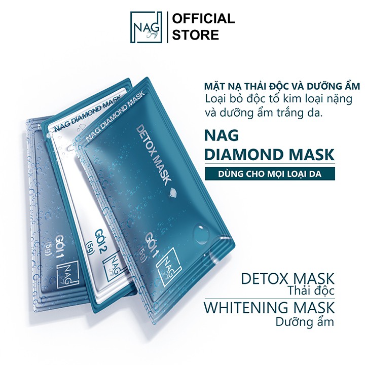 Mặt nạ dưỡng ẩm Whitening mask dạng gel dưỡng trắng da chống lão hóa ban đêm - NAG