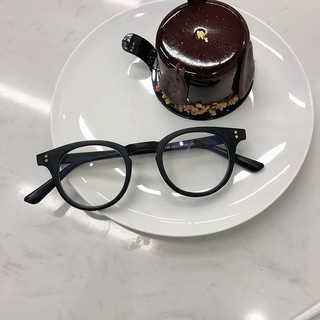 Kính giả cận chữ V gọng tròn mắt mèo, mắt kính không độ chống ánh sáng xanh phong cách Ulzzang đẹp hottrend 027