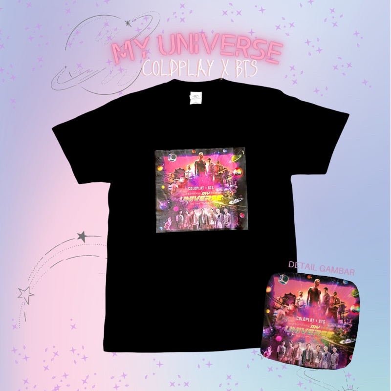 Áo thun in chữ My UNIVERSE phong cách BTS