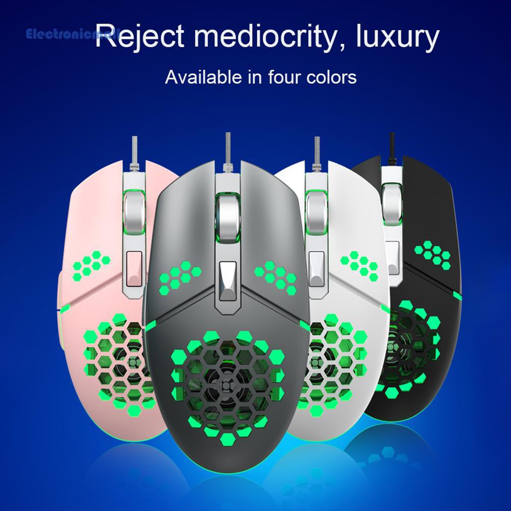 ZERODATE G25 6 Buttons 2000DPI Adjustable 7 Colors Backlight USB Wired Mouse꒪NICE