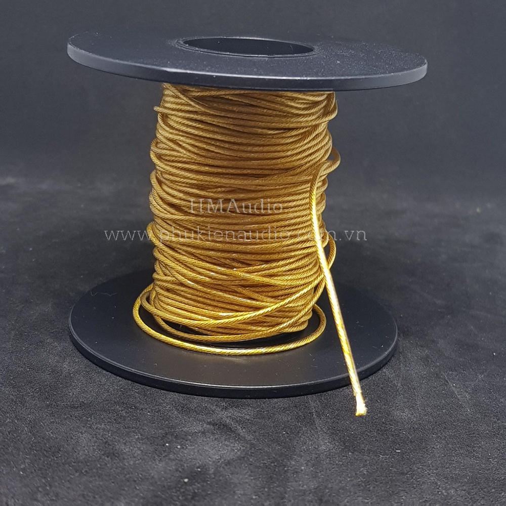Dây cáp tai nghe đồng mạ vàng OFC đường kính 1.2mm
