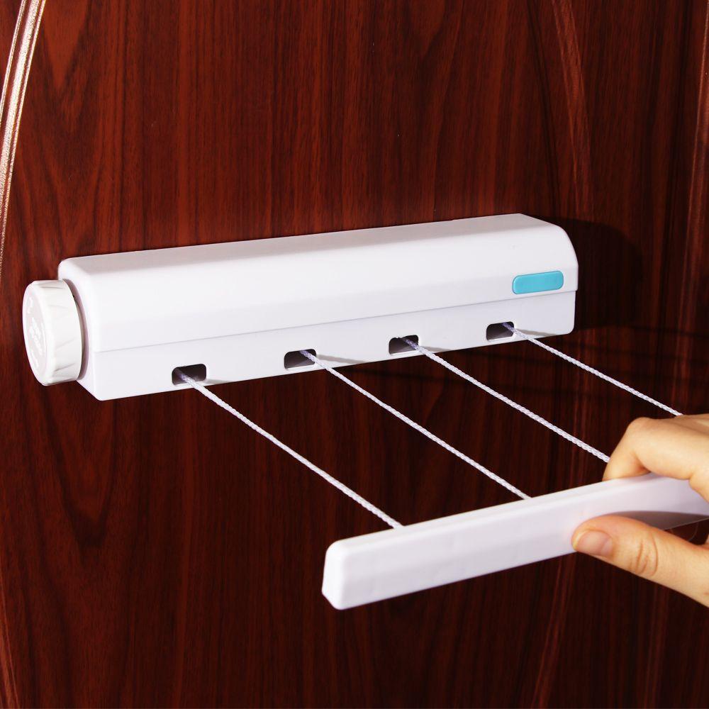 Dây Phơi Quần Áo Gắn Tường Linh Hoạt Màu Sắc Ngẫu Nhiên